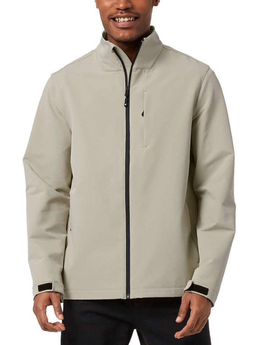32 Degrees Men’s Full Zip Jacket, Tan Size M